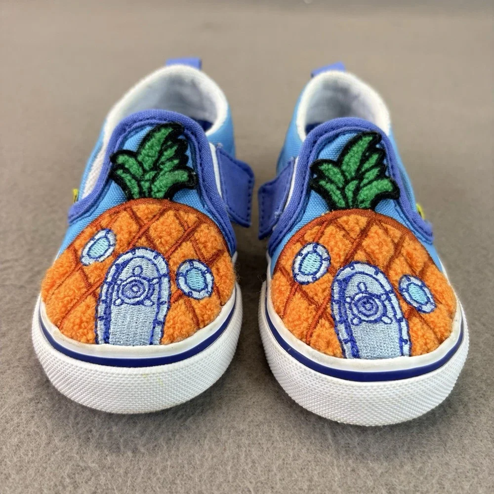 Vans X SpongeBob Infant/Toddler Shoes Size 4.5, Color: Multi-Color